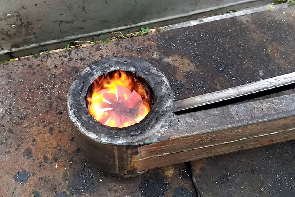 Как устроена горелка на отработке?